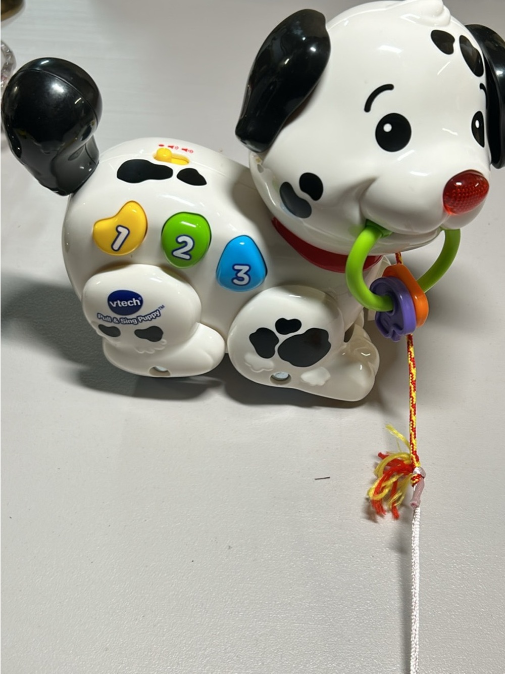 VTech Pull & Sing Puppy Interactive Learning Toy - White and Black